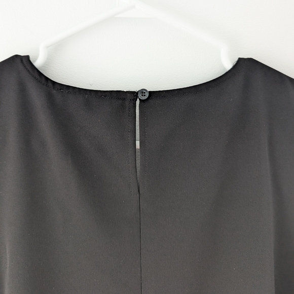 Calvin Klein Asymmetrical Sleeveless Fringe Top In Size Large - Picture 11 of 12